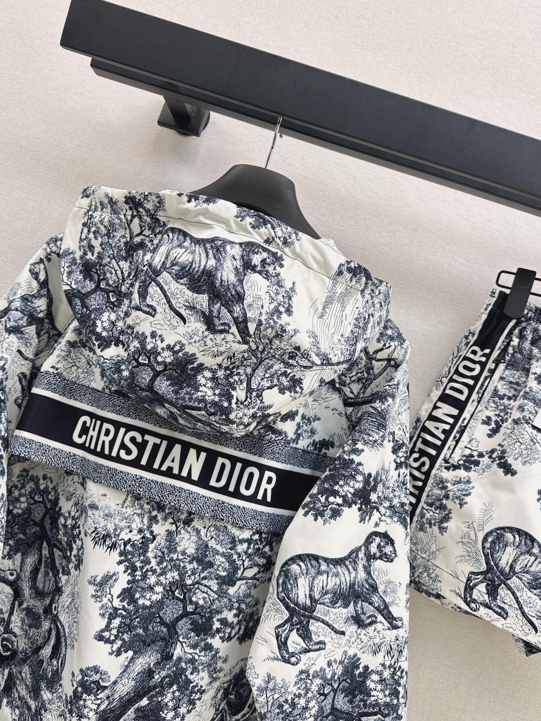 D*r 25ss print hoodie zip-up jacket