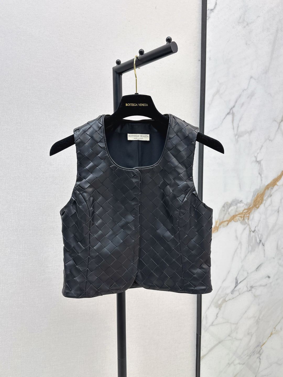 Bott*V 25ss leather braided vest