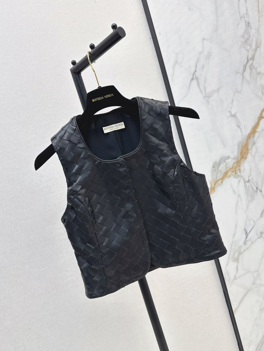 Bott*V 25ss leather braided vest