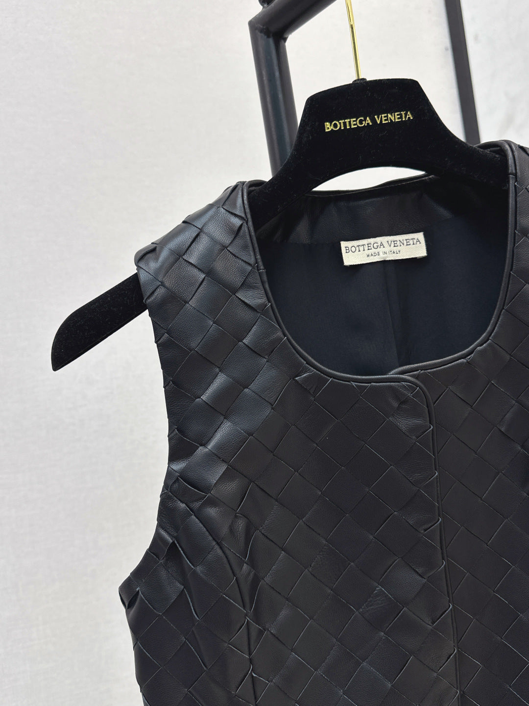 Bott*V 25ss leather braided vest