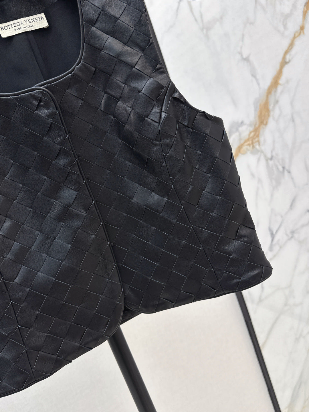 Bott*V 25ss leather braided vest