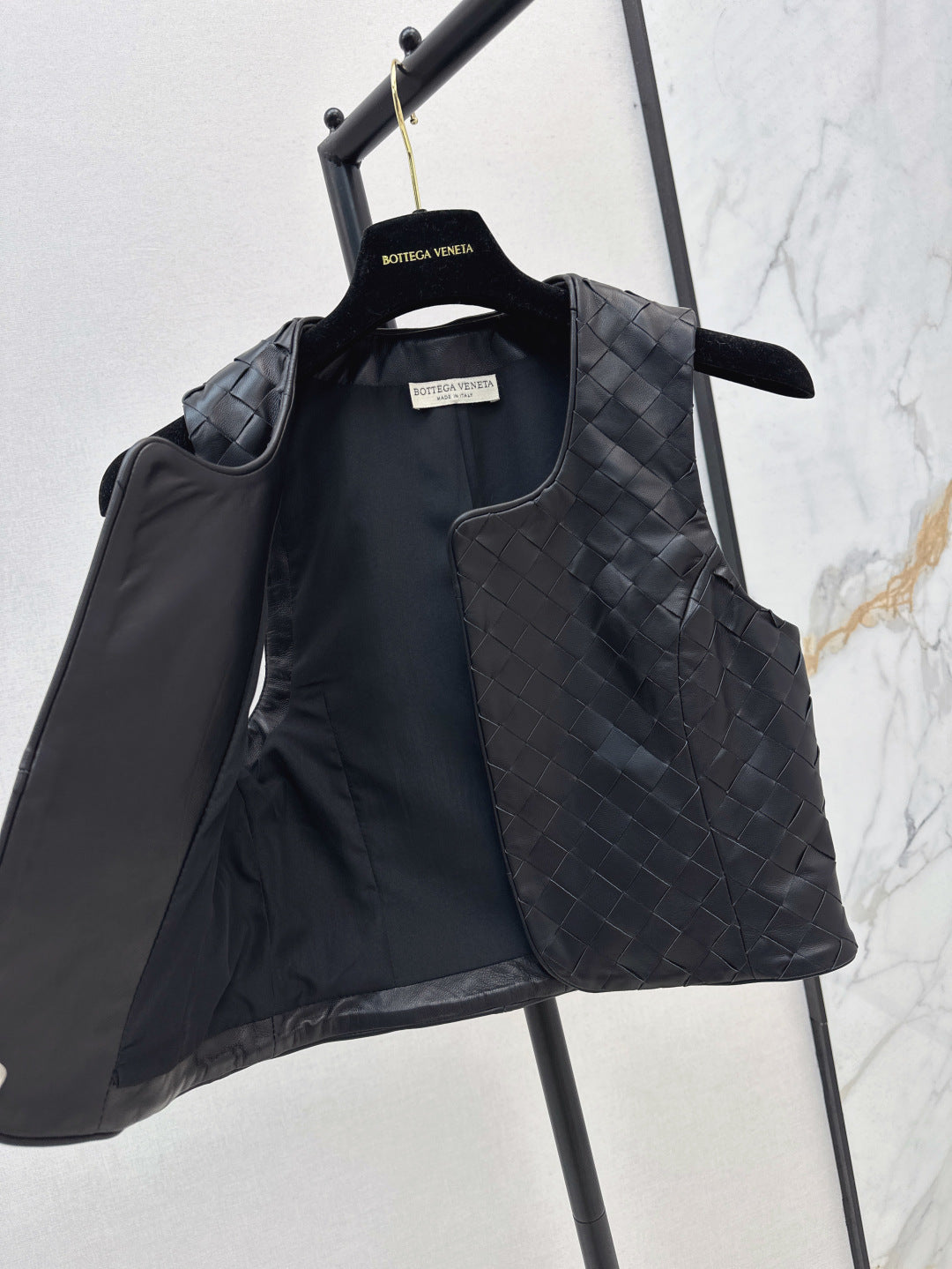 Bott*V 25ss leather braided vest