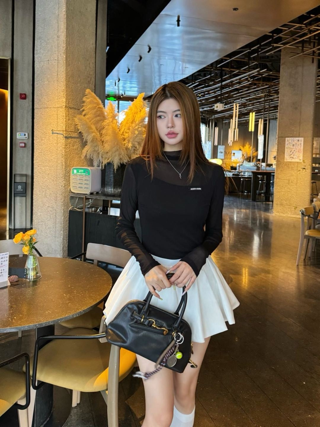 M*u 25fw mesh bottoming shirt