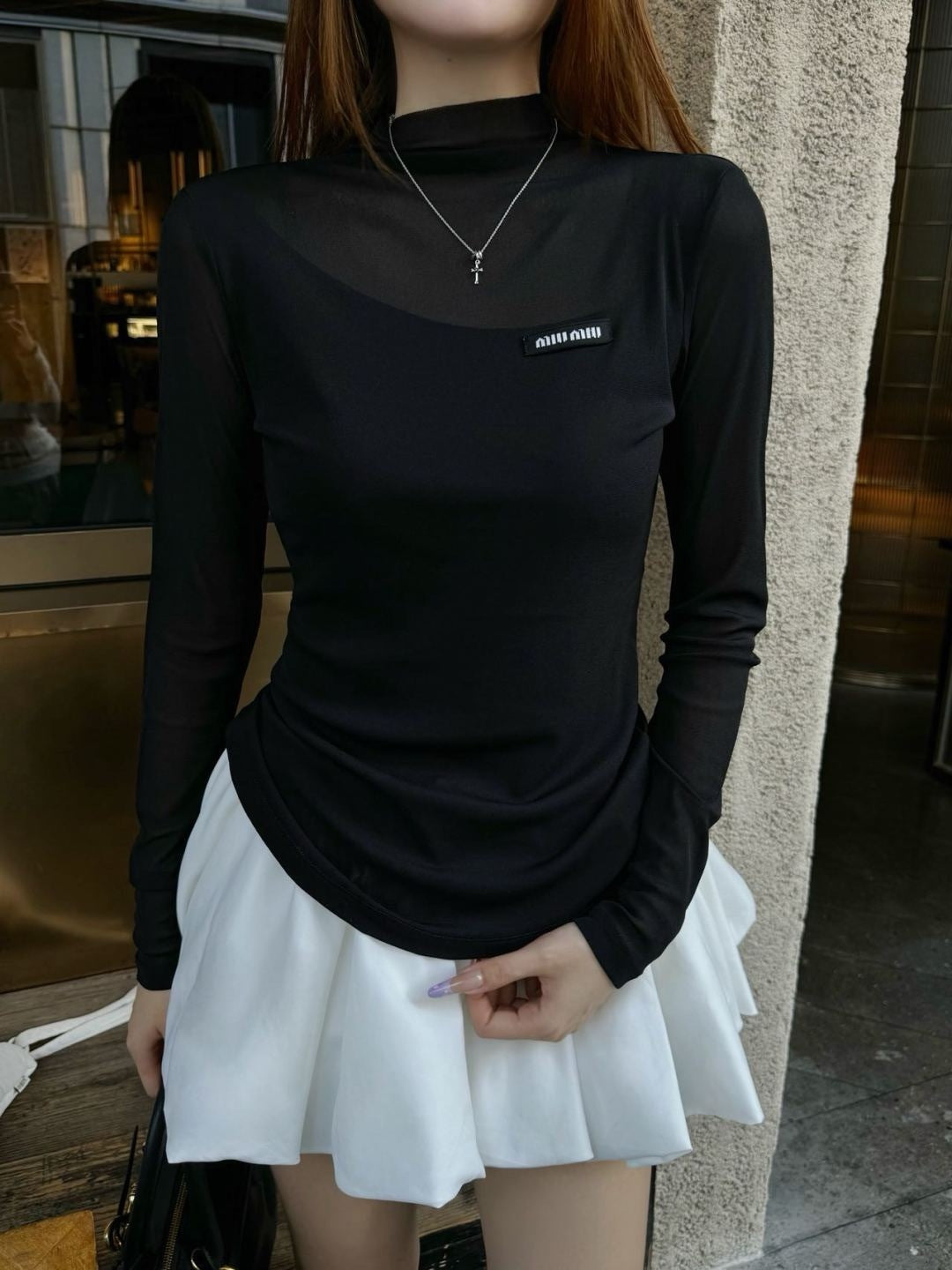 M*u 25fw mesh bottoming shirt