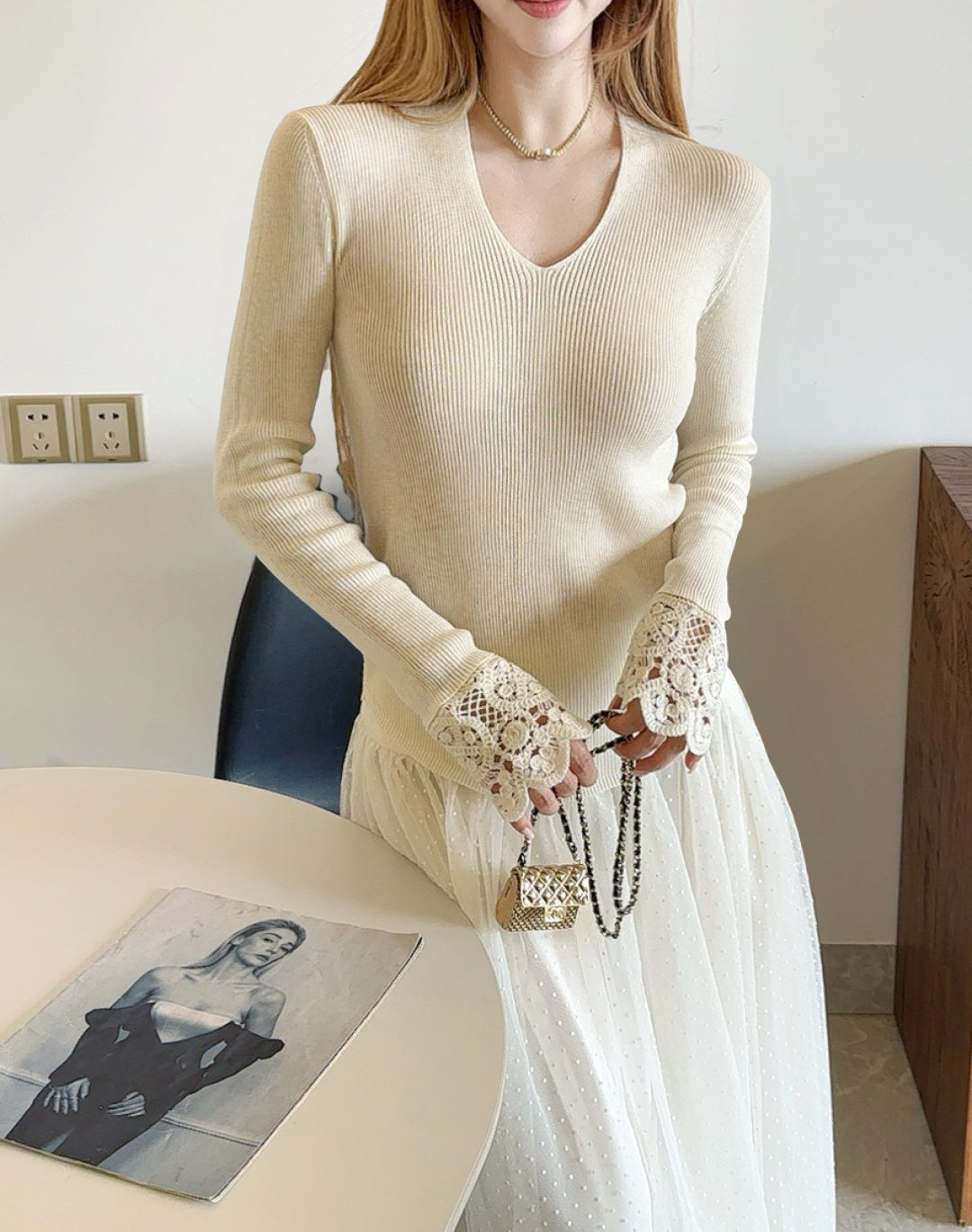 M*u 25fw wool sweater