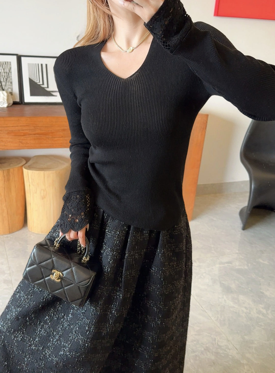 M*u 25fw wool sweater