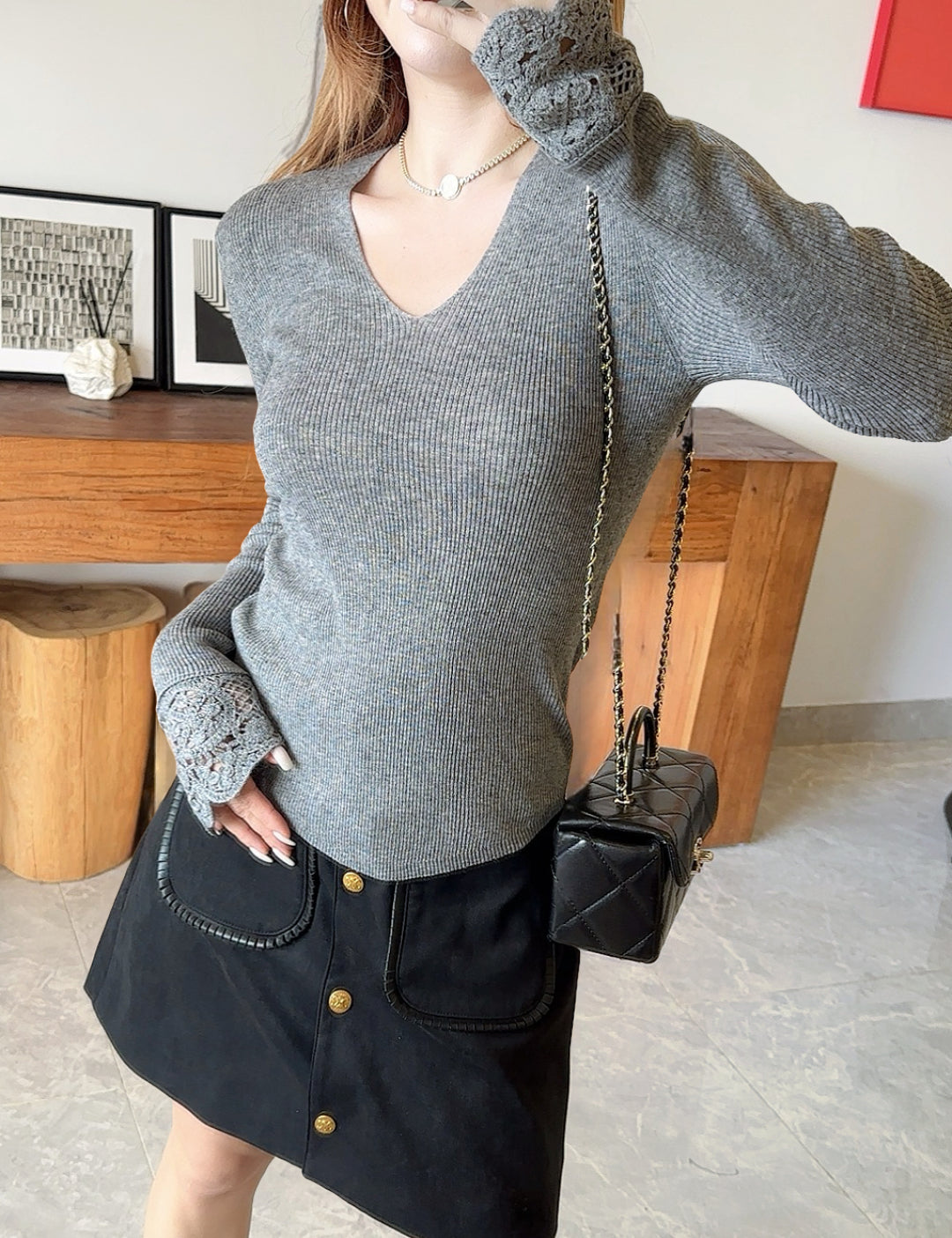 M*u 25fw wool sweater