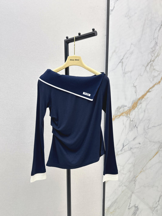 M*u 25fw off shoulder top