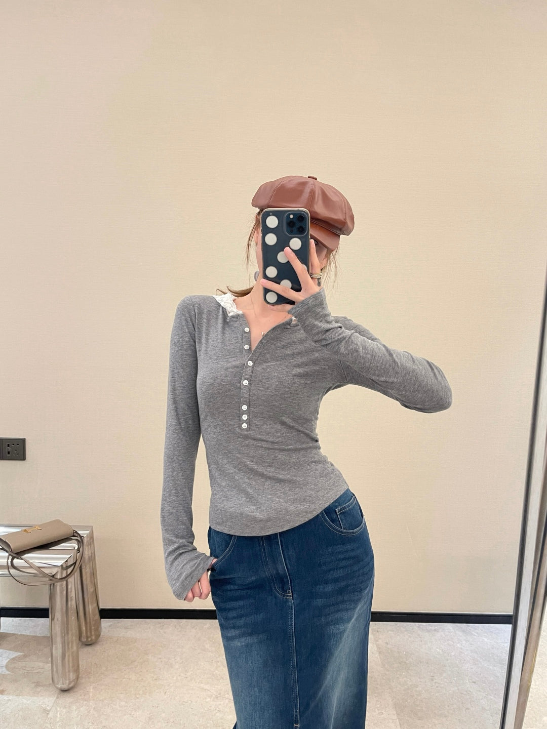 M*u 25fw botton cardingan