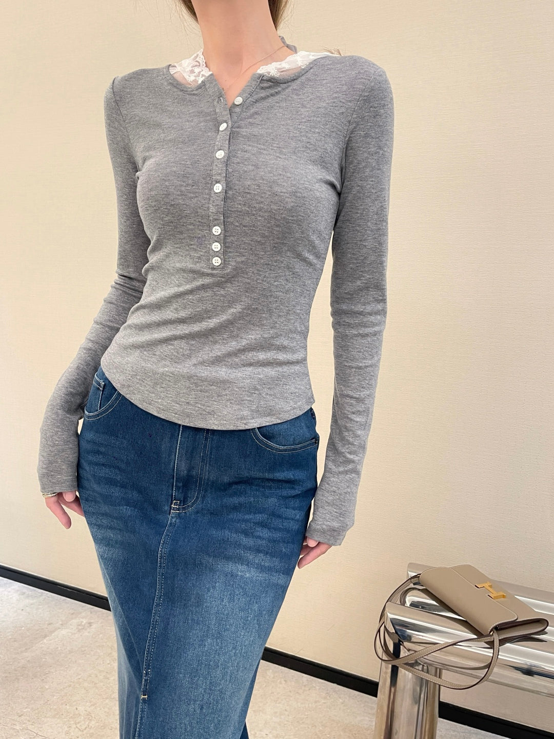 M*u 25fw botton cardingan