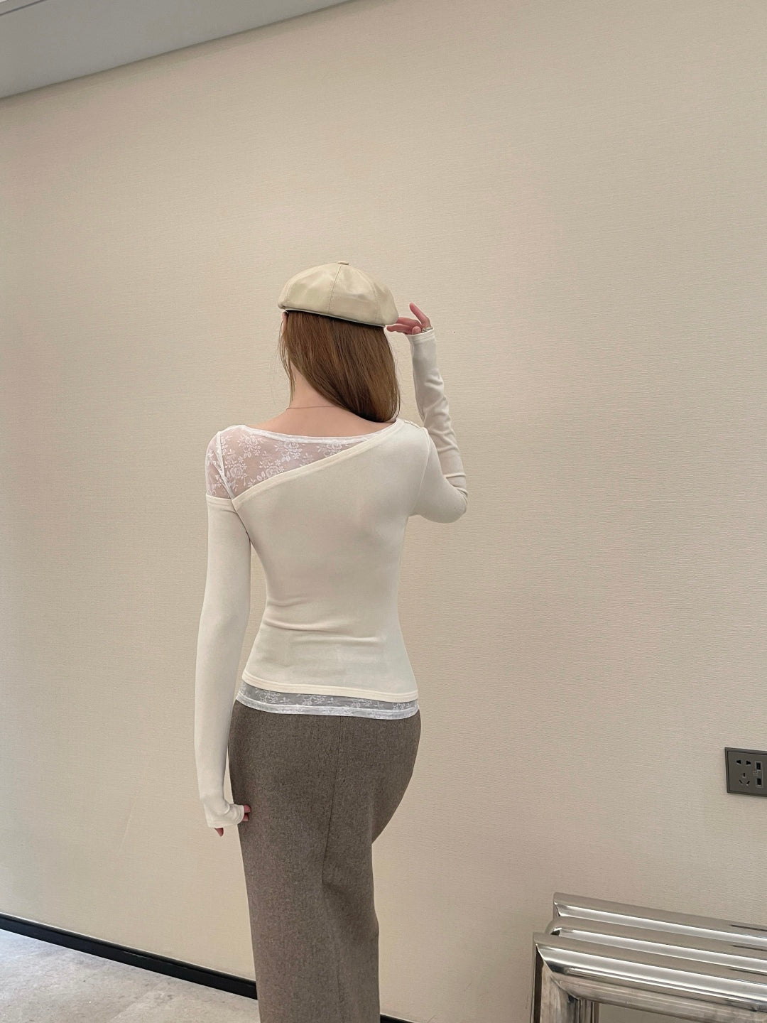 M*u 25fw lace cardigan