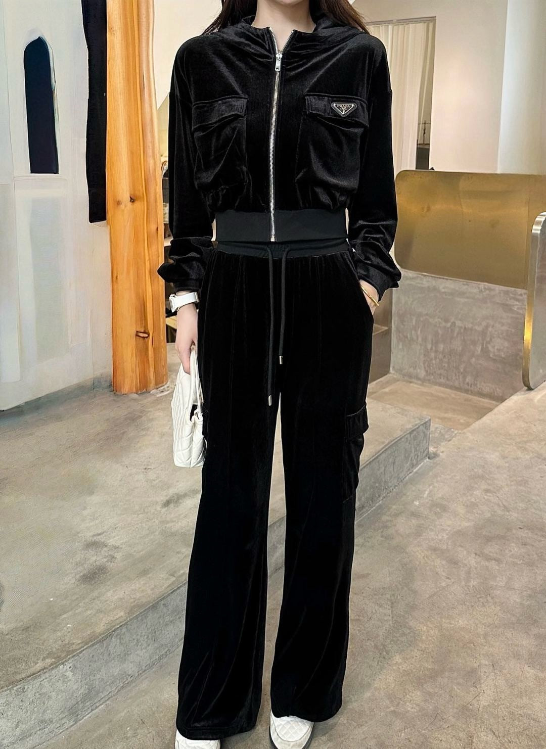 Pra* 25fw valvet suit