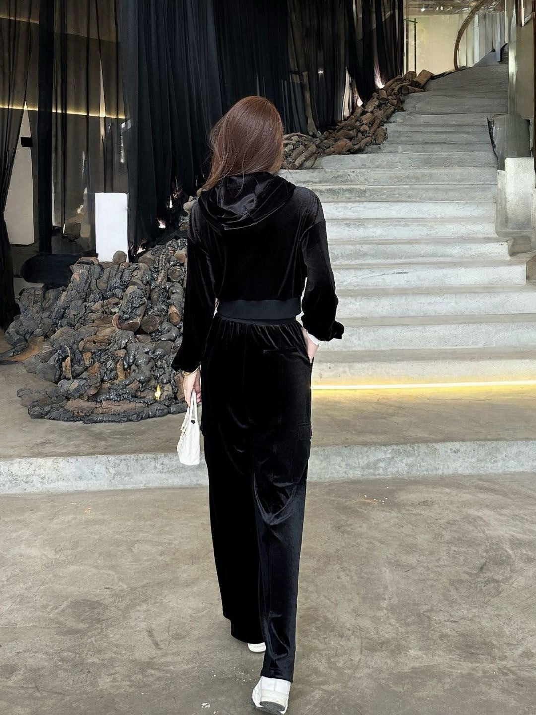 Pra* 25fw valvet suit