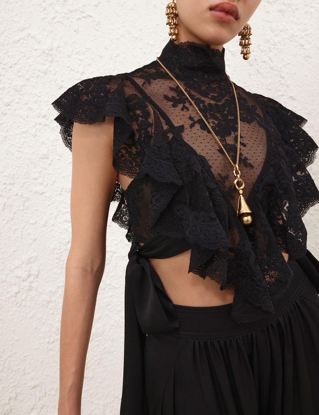 Zim* 25ss lace shirt