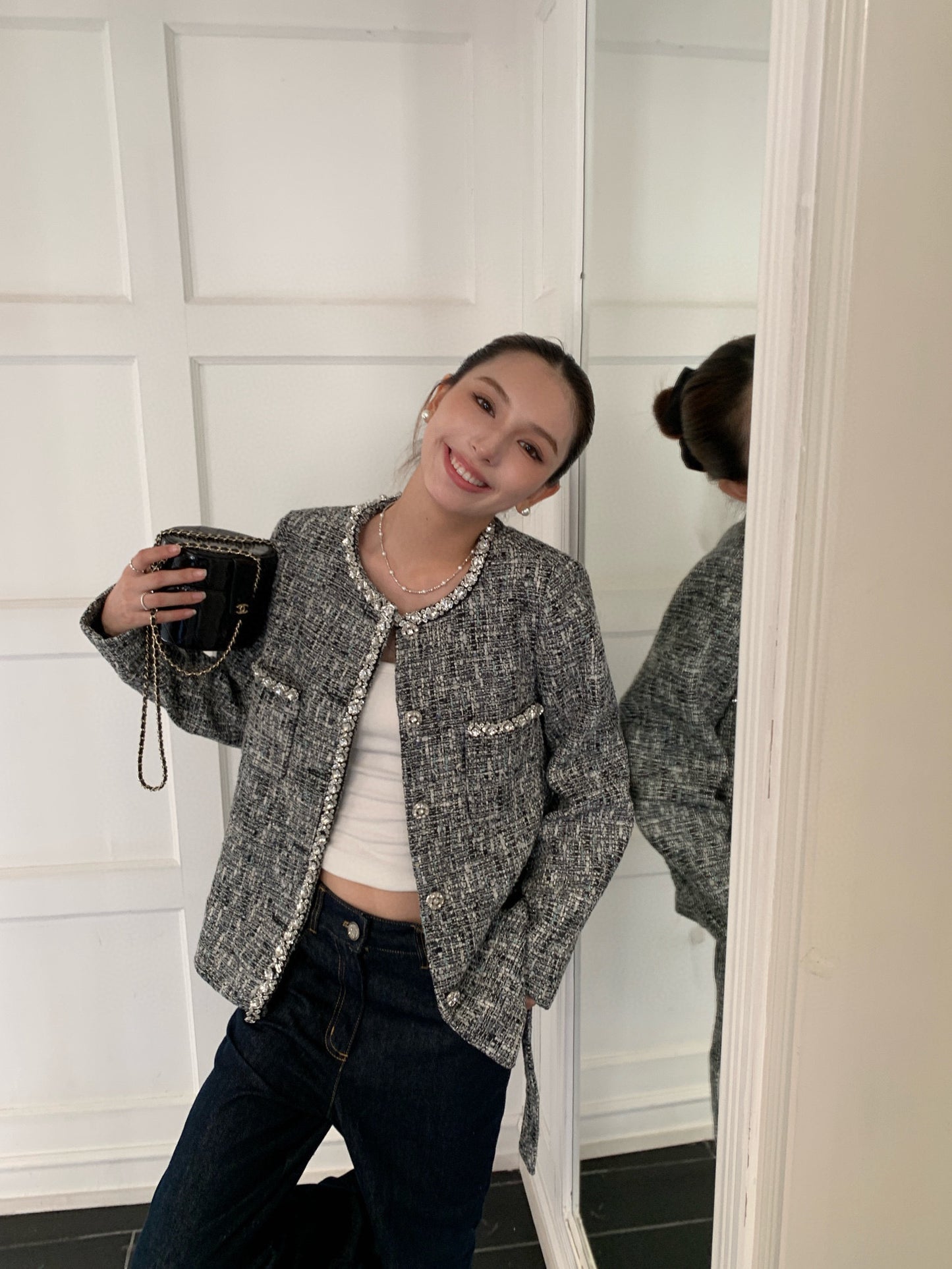 C*nel 25fw knitted jacket