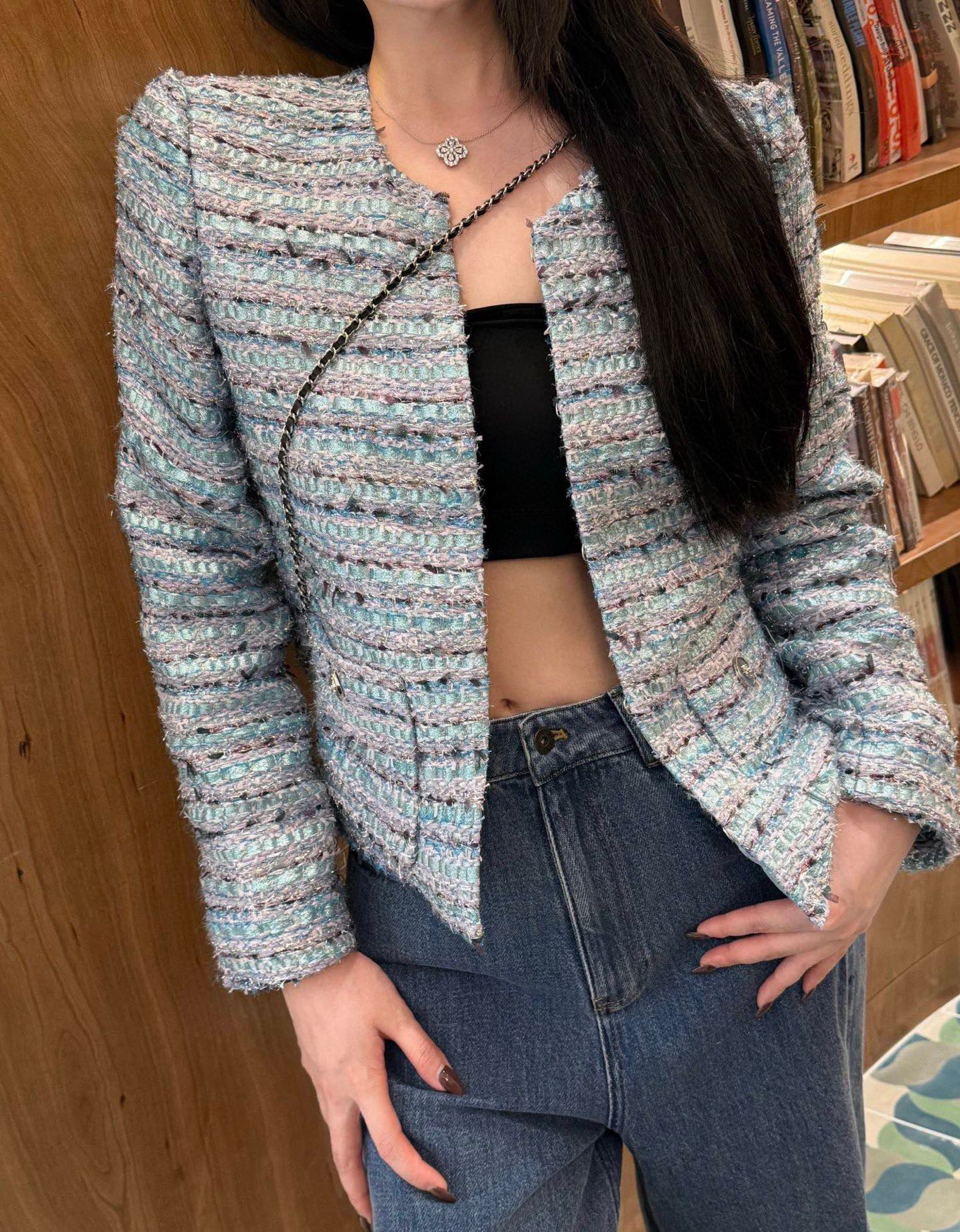 C*nel 25fw knitted jacket