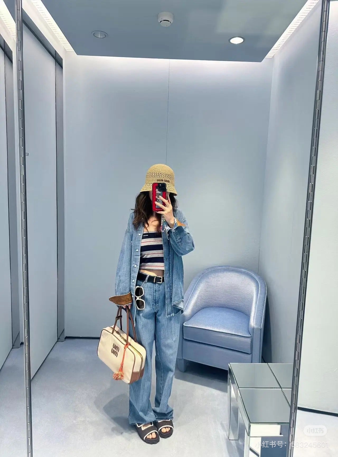 M*u 25fw denim shirt