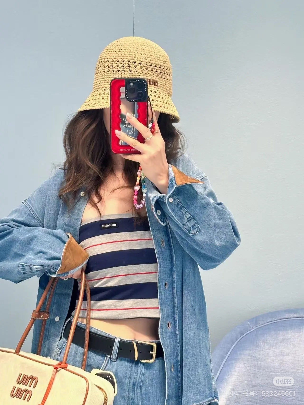 M*u 25fw denim shirt