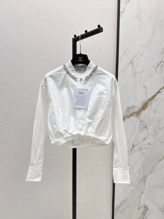 C*nel 25fw rhinestone shirt