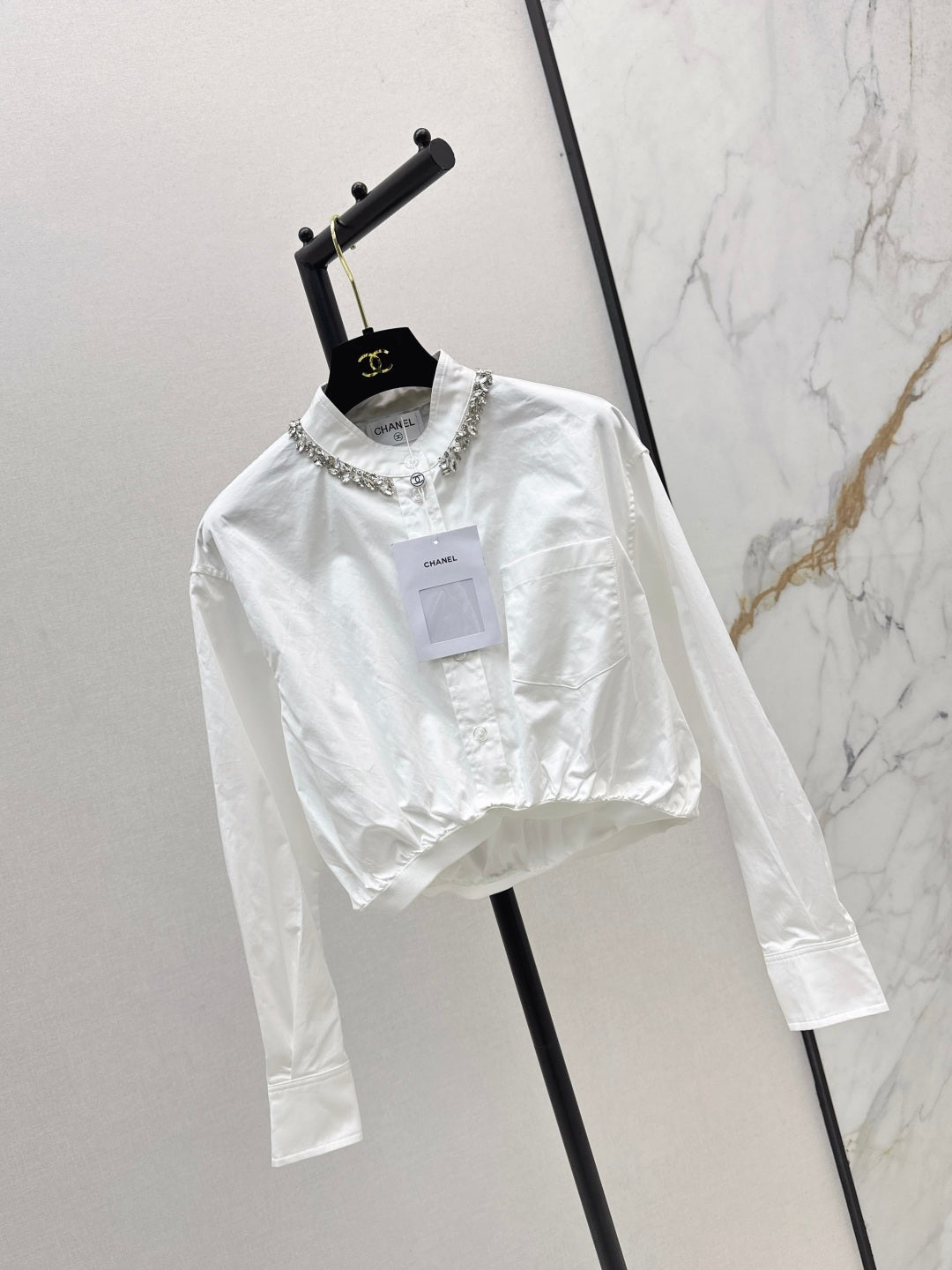 C*nel 25fw rhinestone shirt