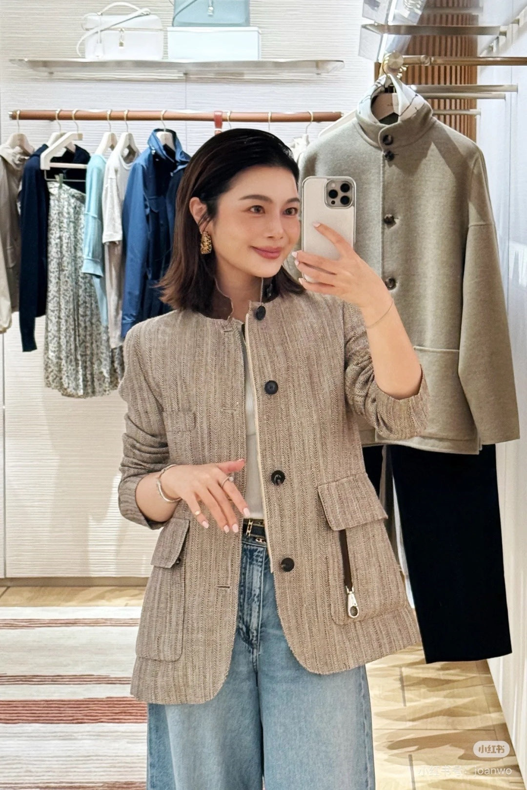 Lor*P 25fw linen jacket