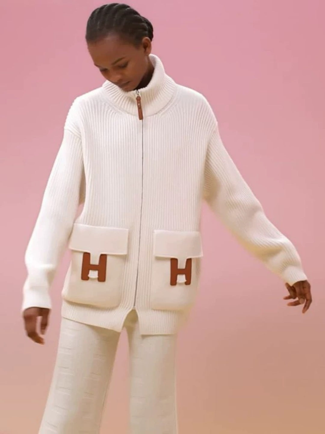 Herm* 25fw knitted jacket