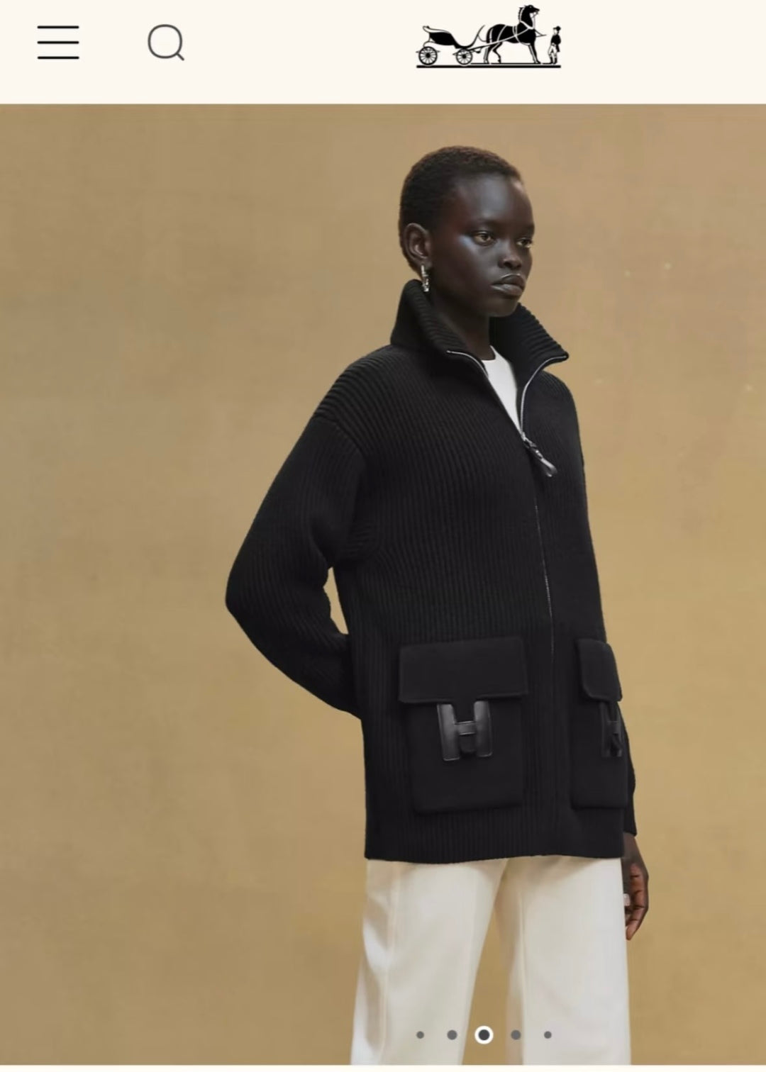 Herm* 25fw knitted jacket