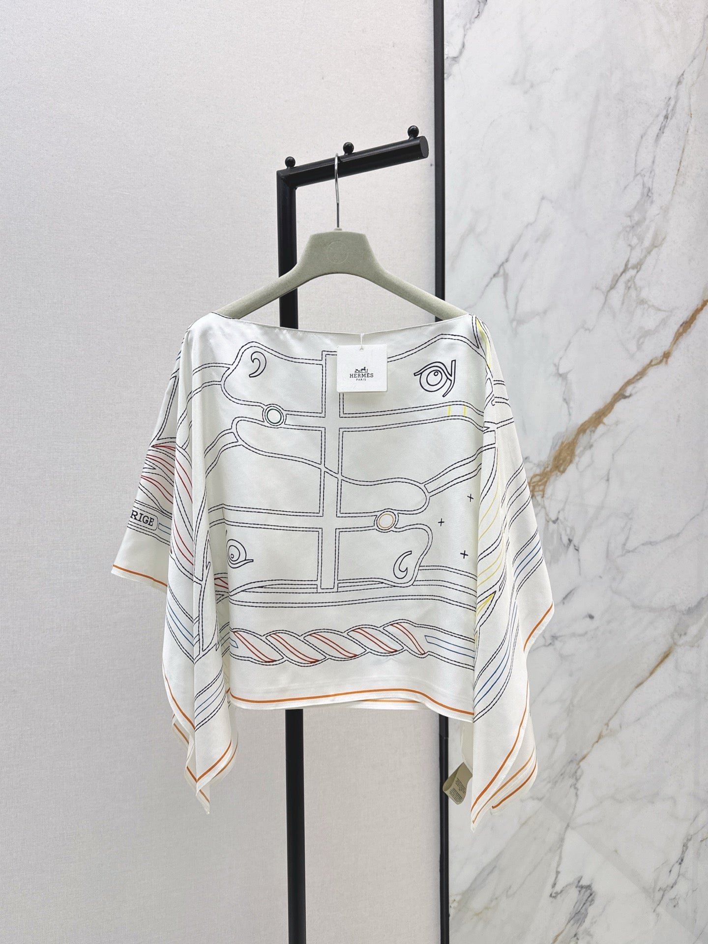 Herm* 25fw silk shawl