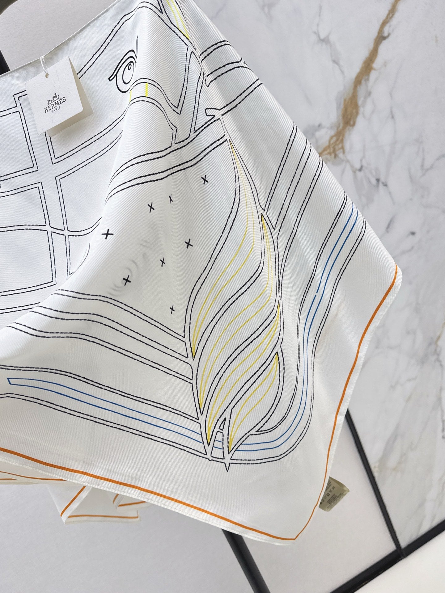 Herm* 25fw silk shawl