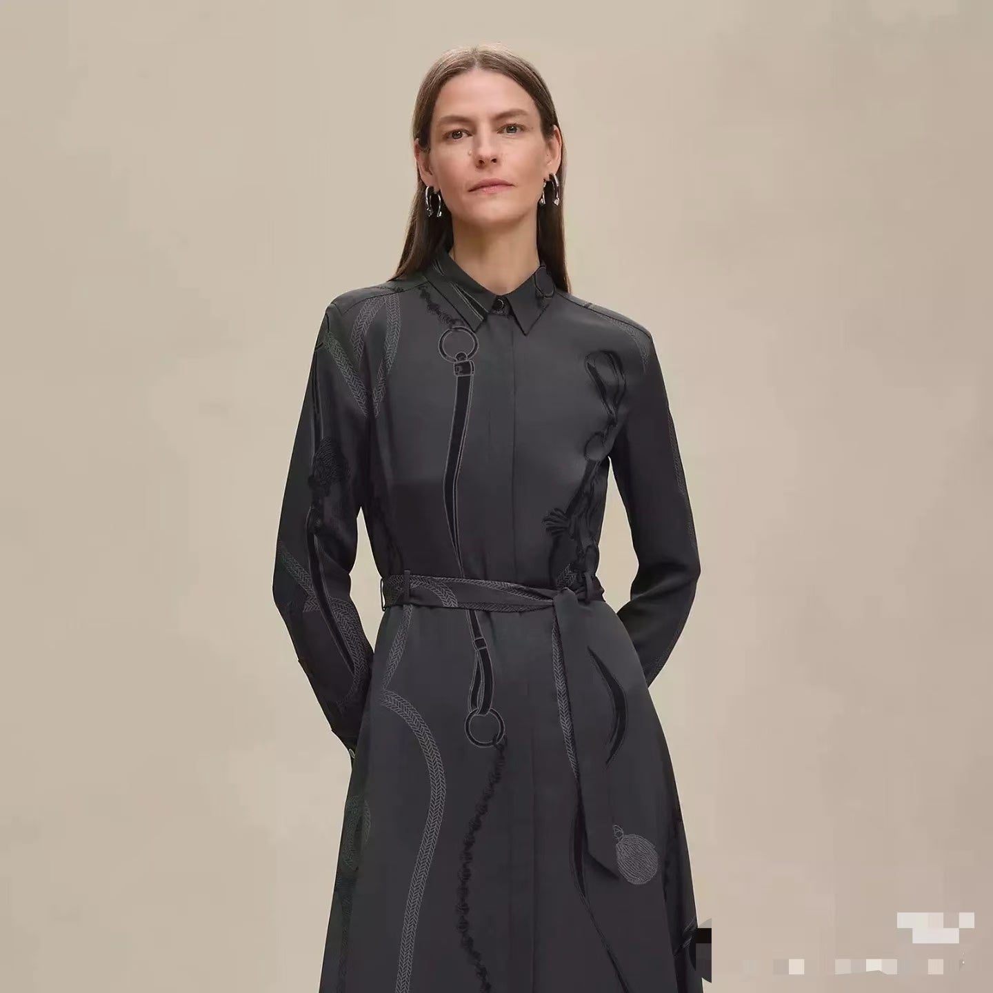 Herm* 25fw silk dress