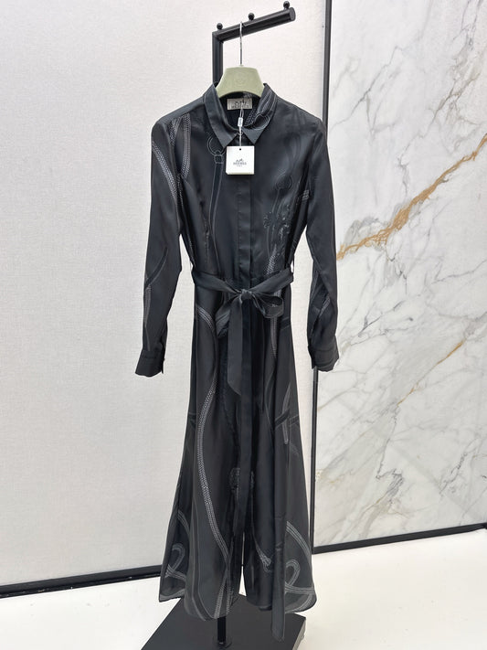 Herm* 25fw silk dress