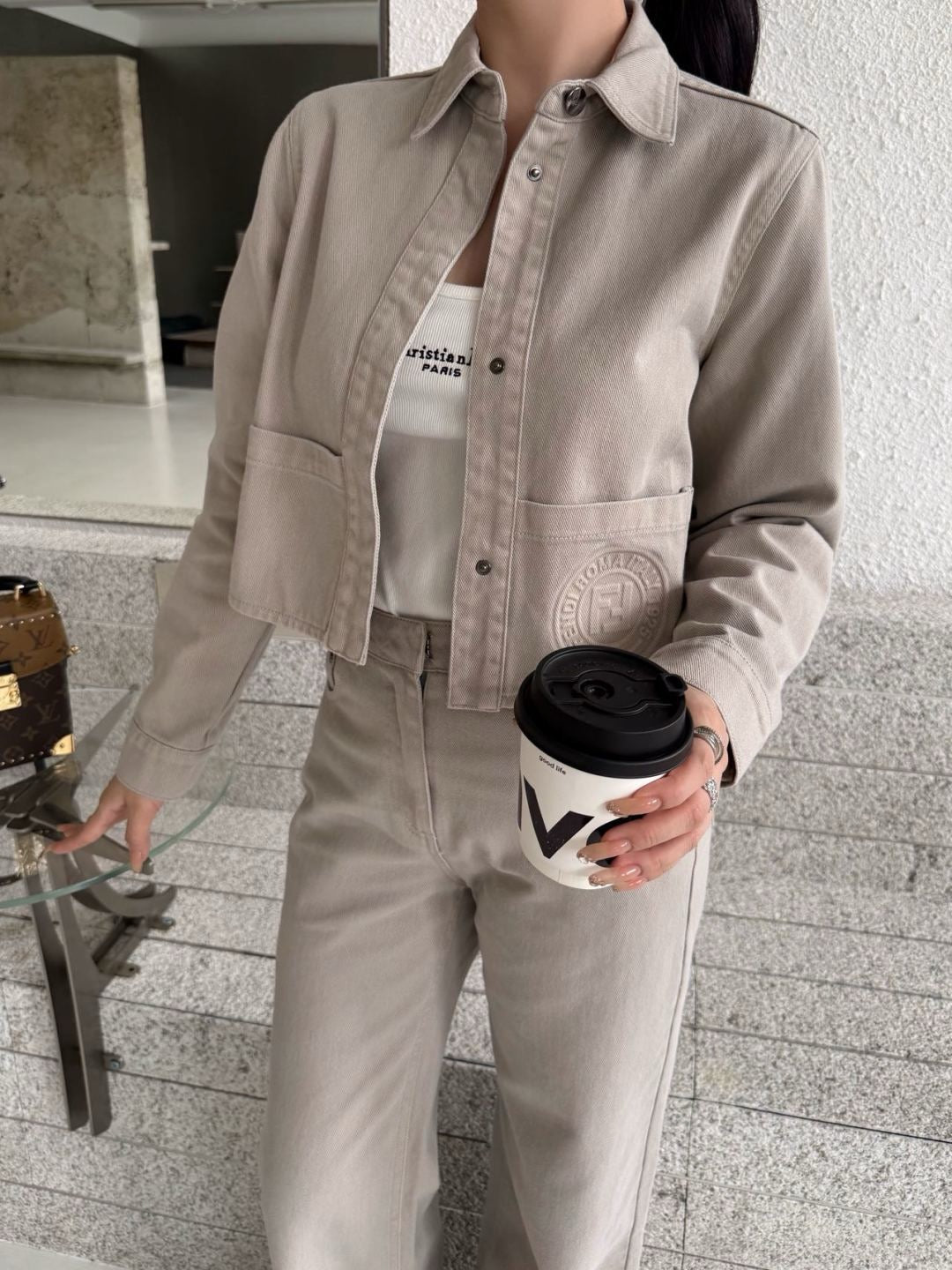 Fd* 25fw denim shirt