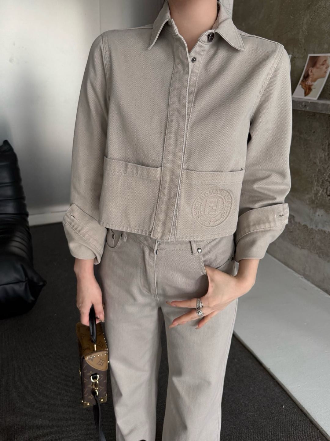 Fd* 25fw denim shirt