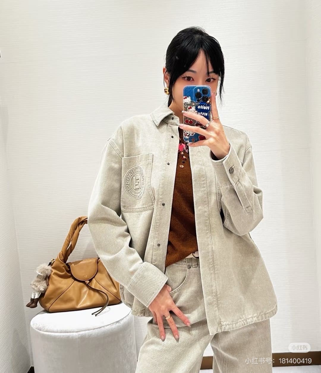 Fd* 25fw denim shirt