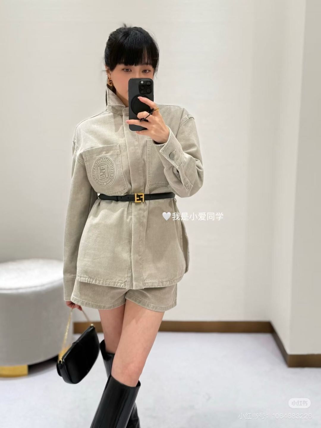 Fd* 25fw denim shirt