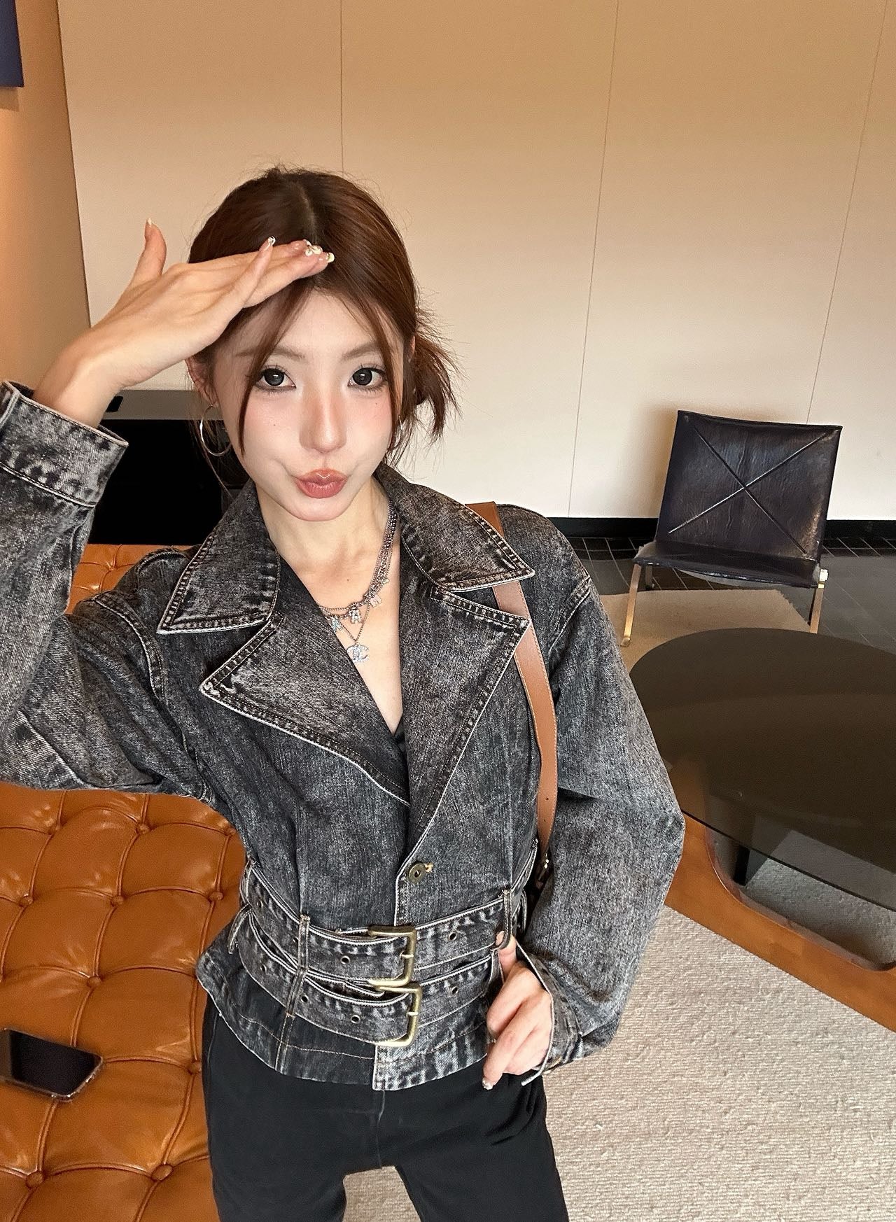 M*u 25fw denim jacket