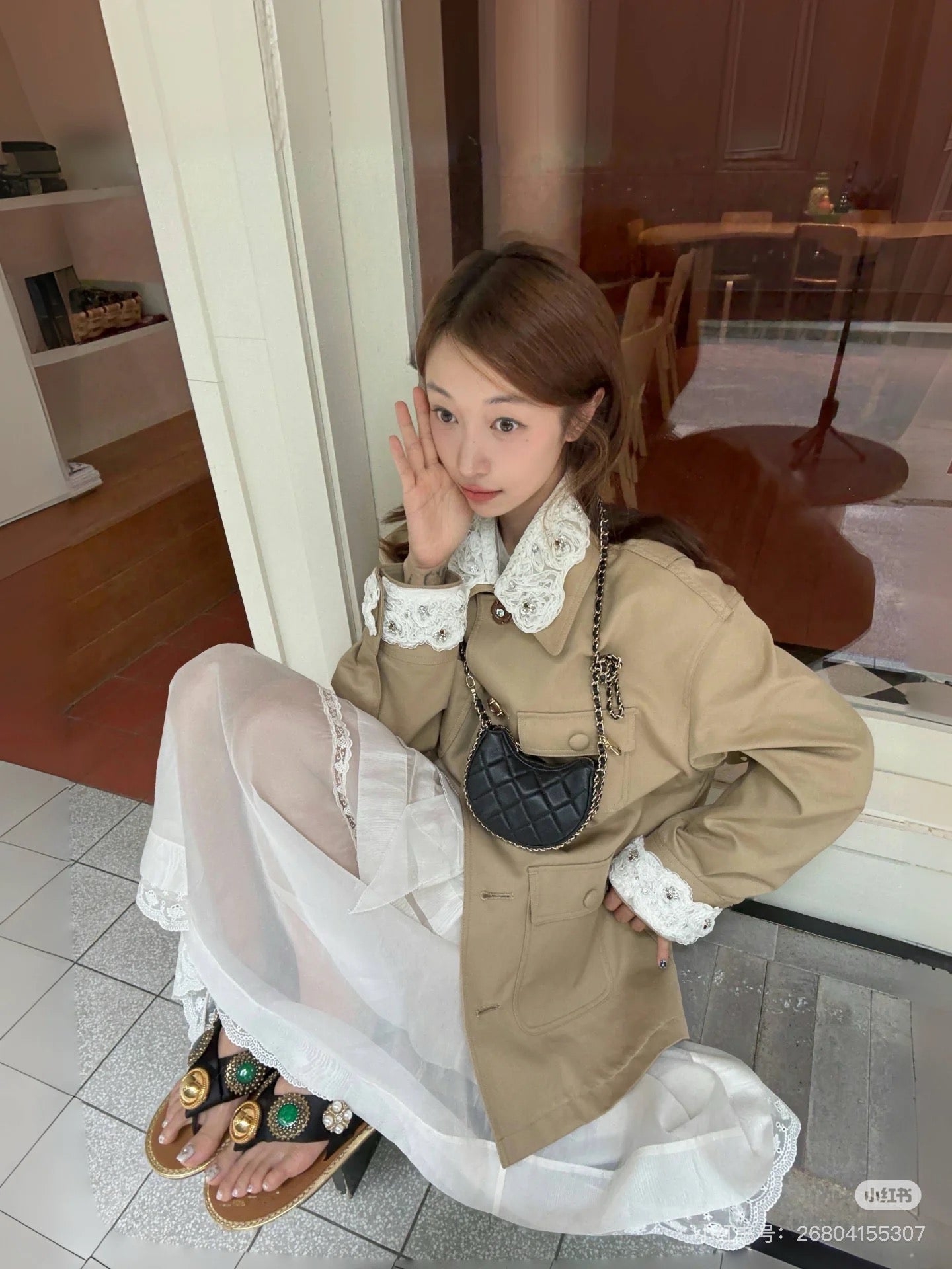 Valen* 25fw lace jacket