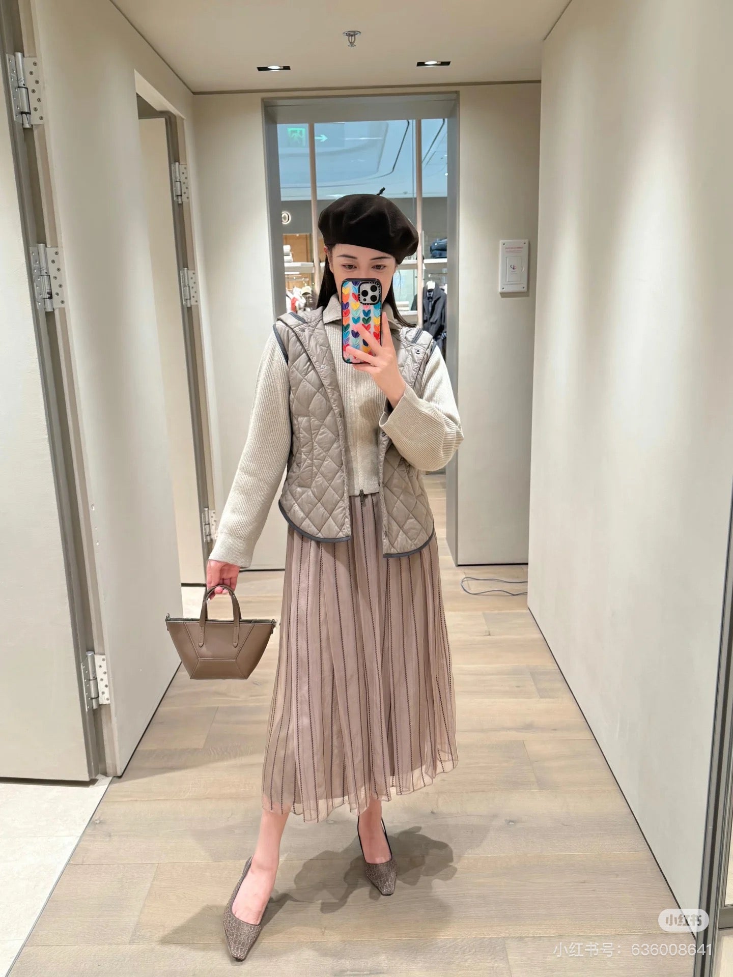 Brune*C 25fw vest down jacket