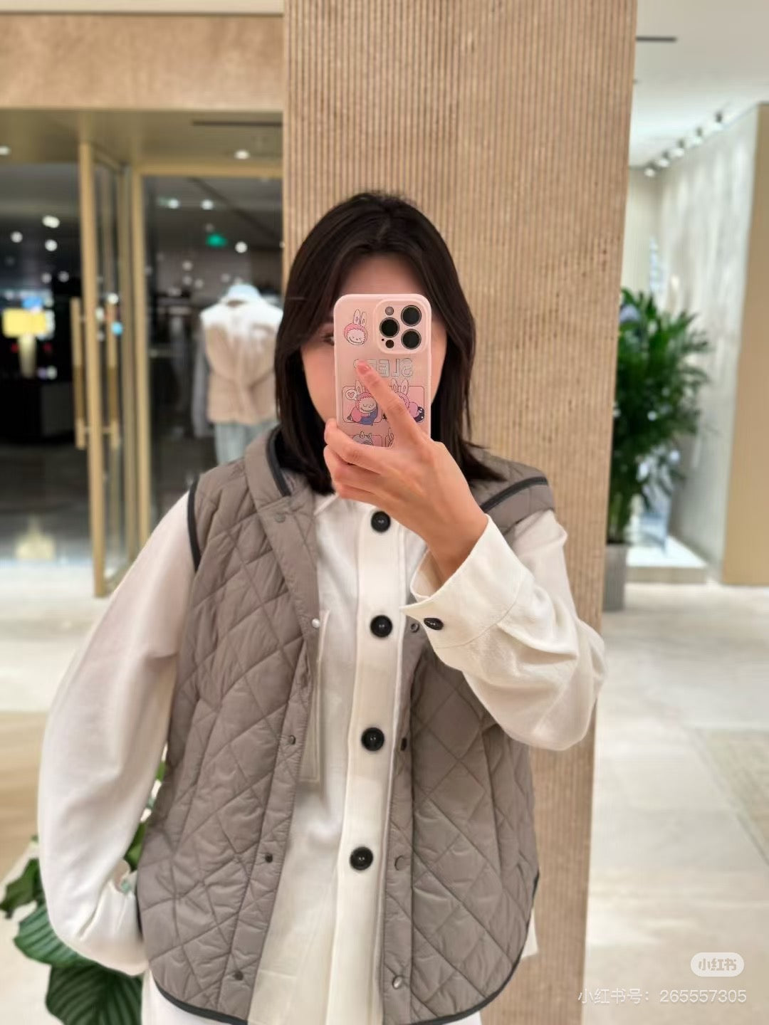 Brune*C 25fw vest down jacket