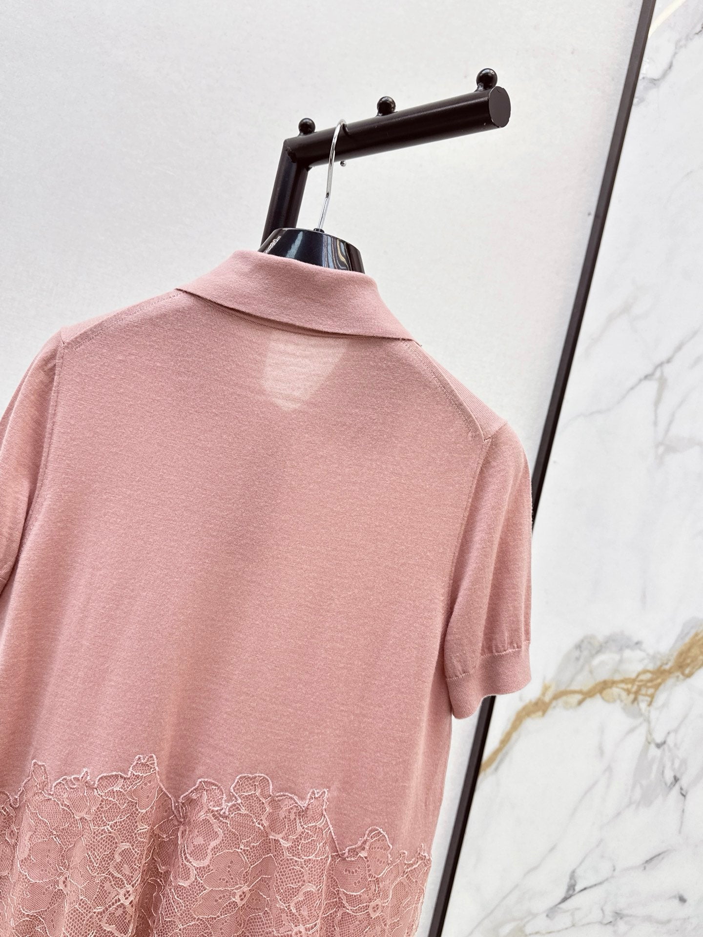 FD* 25fw lace knit shirt