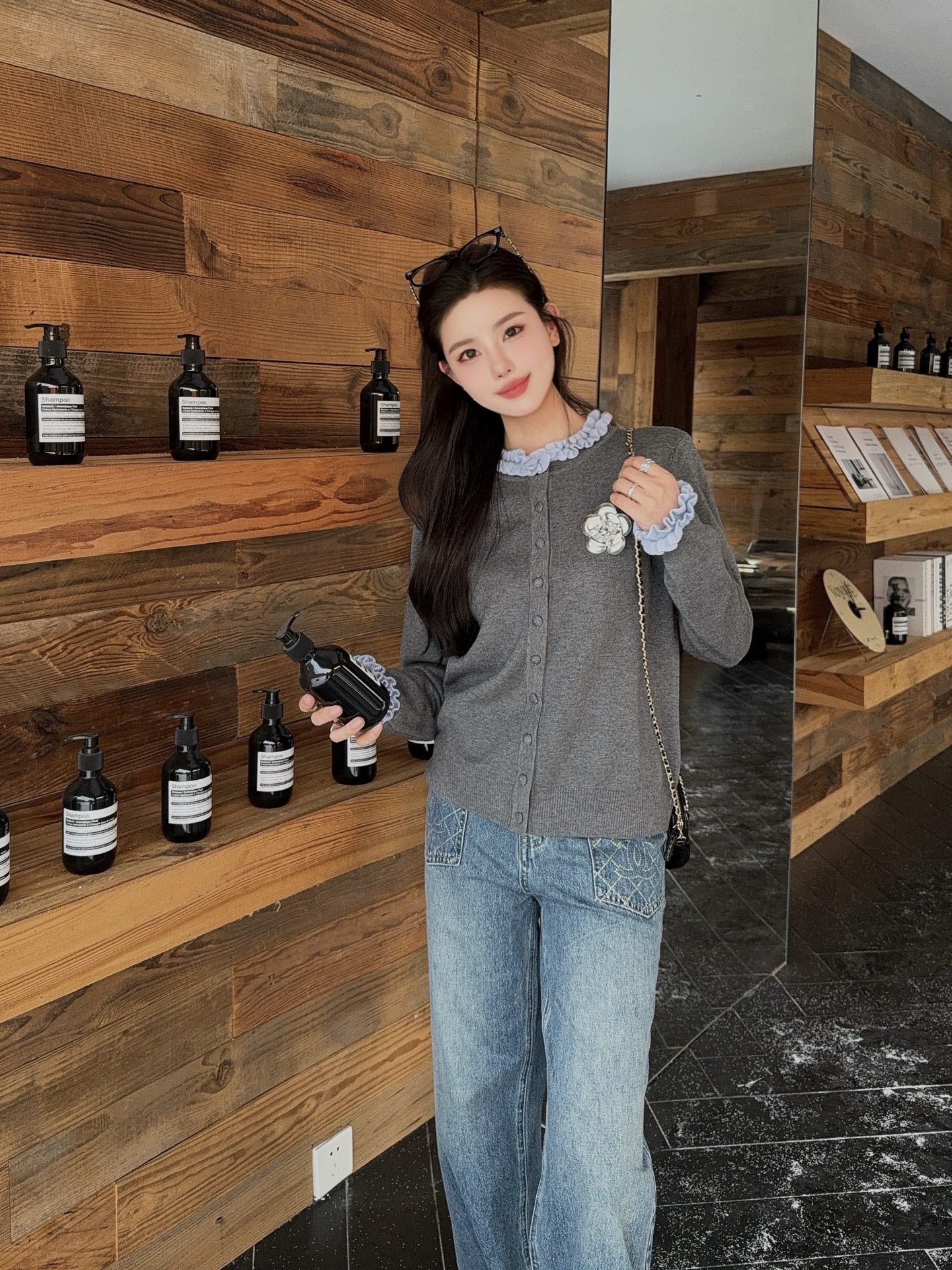 C*nel 25fw knitted cardigan