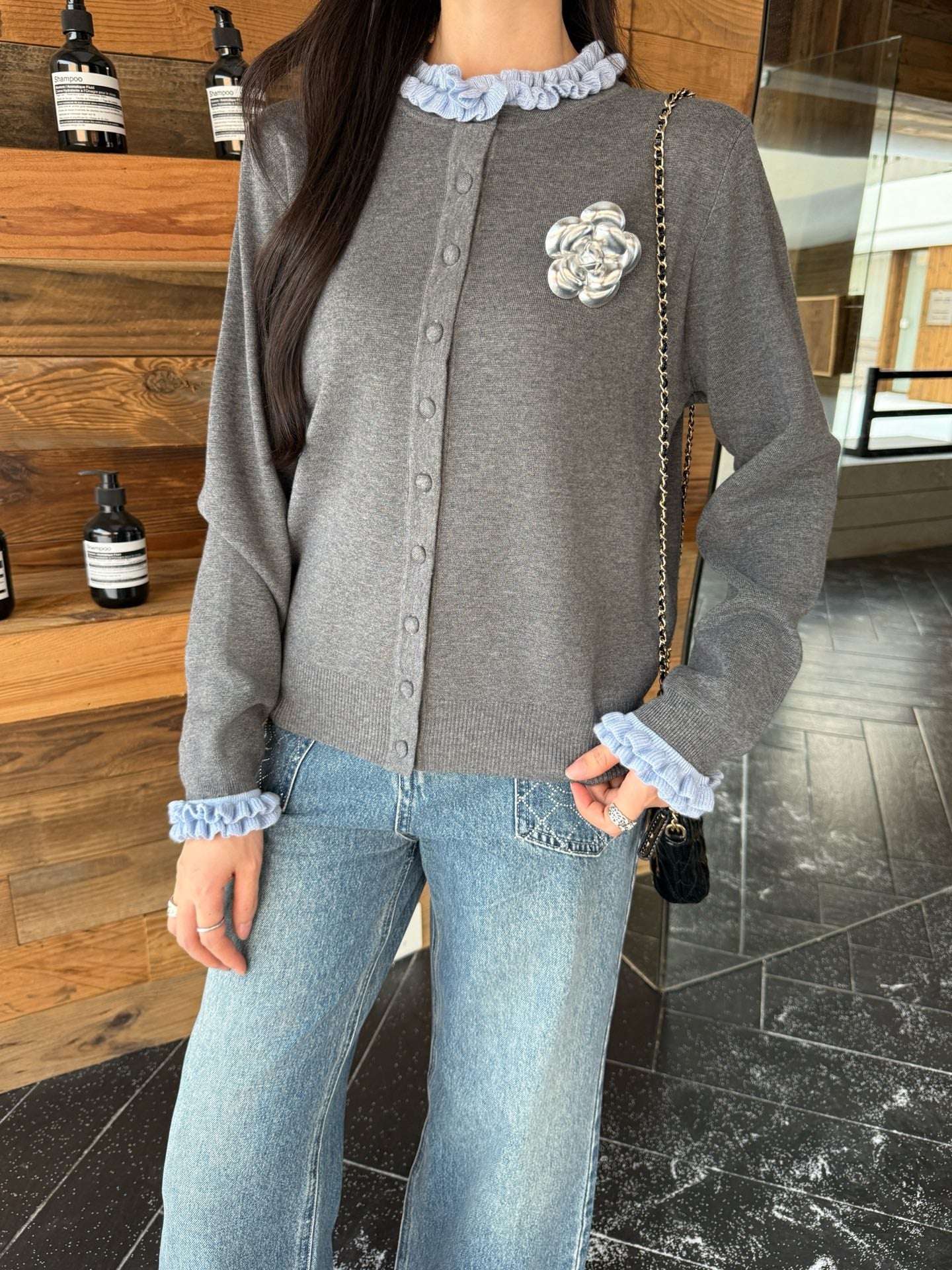 C*nel 25fw knitted cardigan