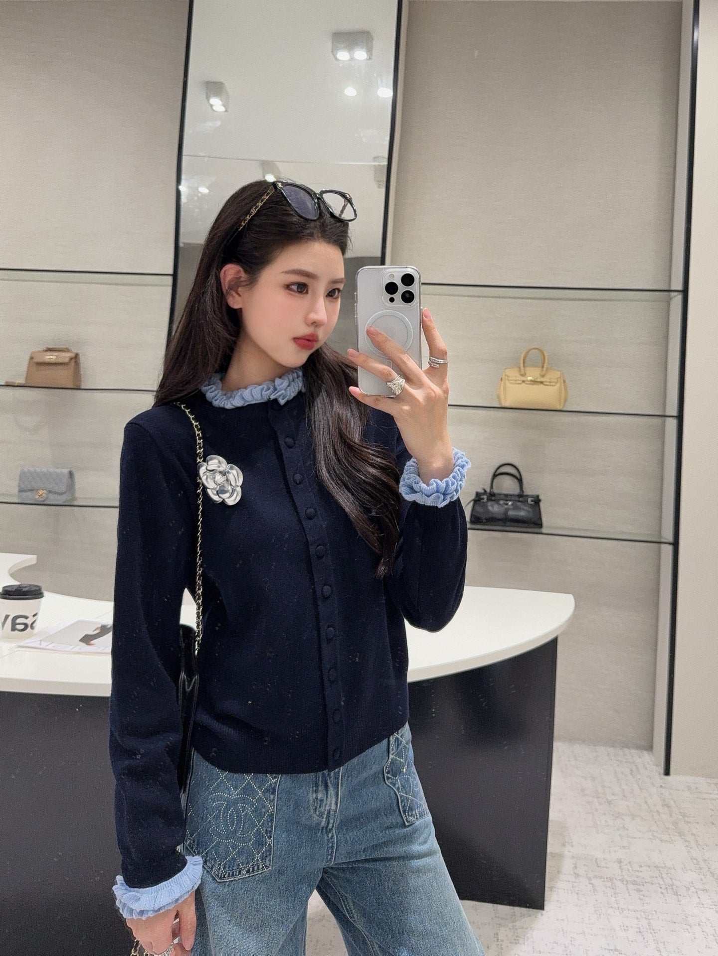 C*nel 25fw knitted cardigan