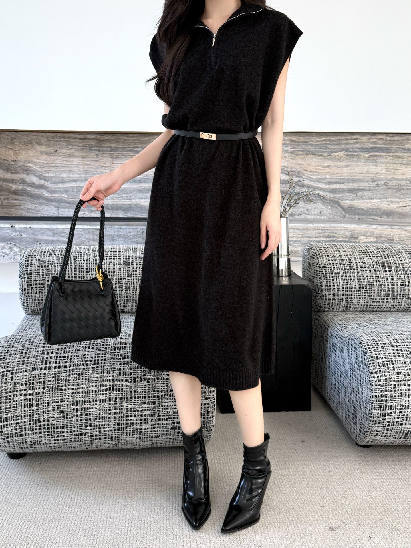 Herm* 25fw wool dress