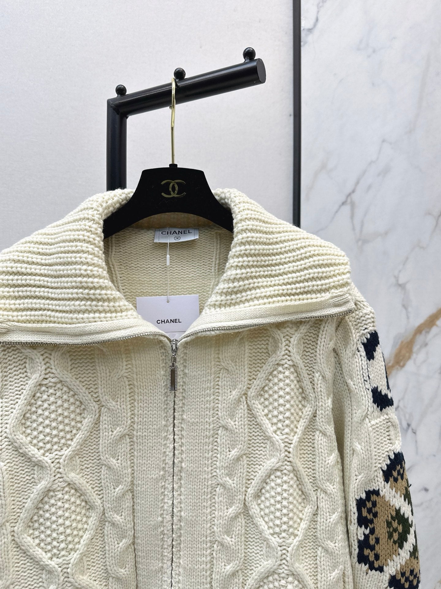 C*nel 25fw wool knitted jacket