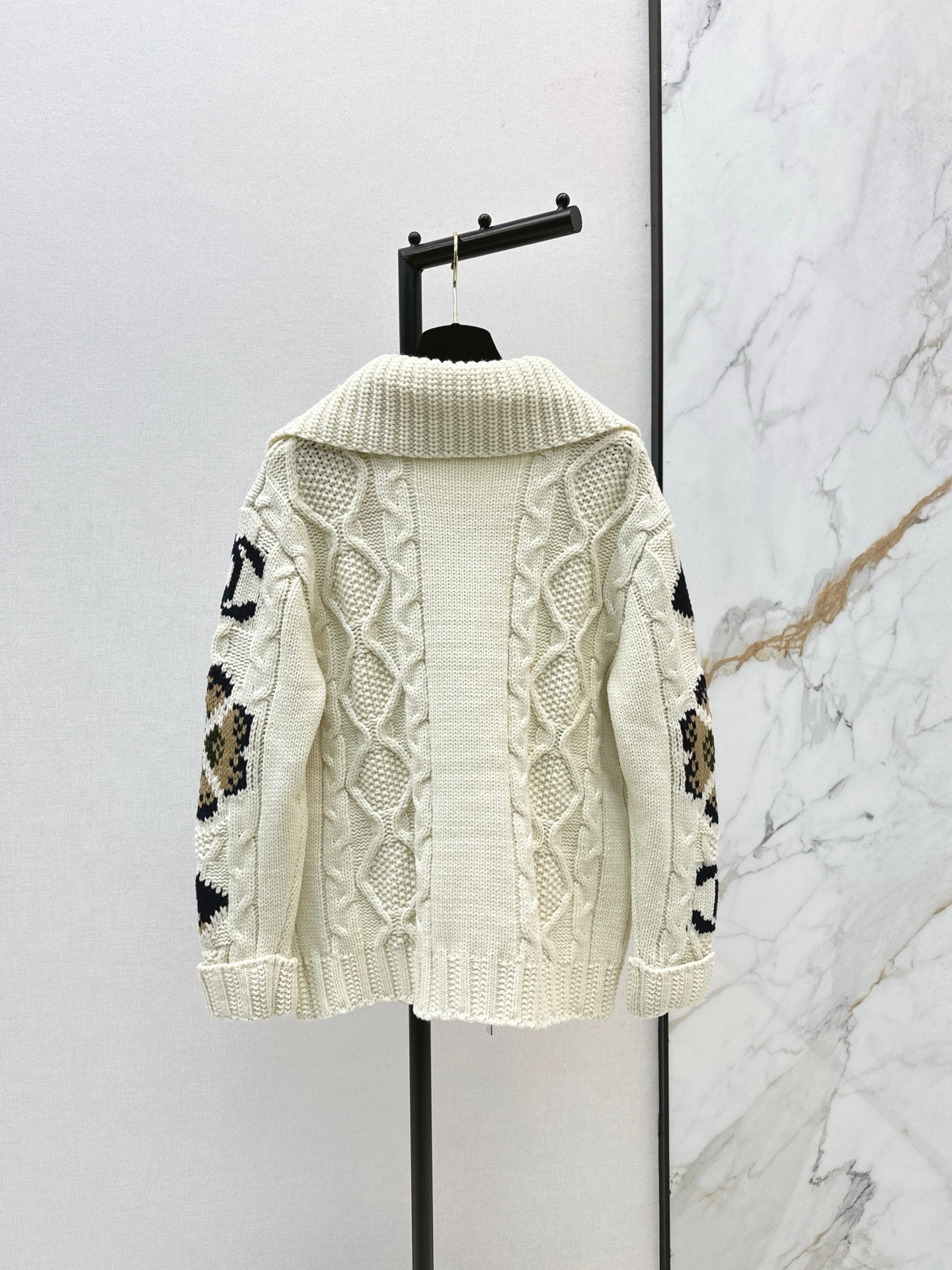 C*nel 25fw wool knitted jacket