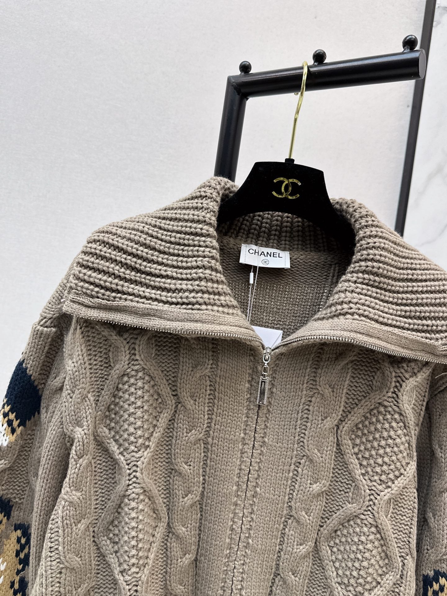 C*nel 25fw wool knitted jacket