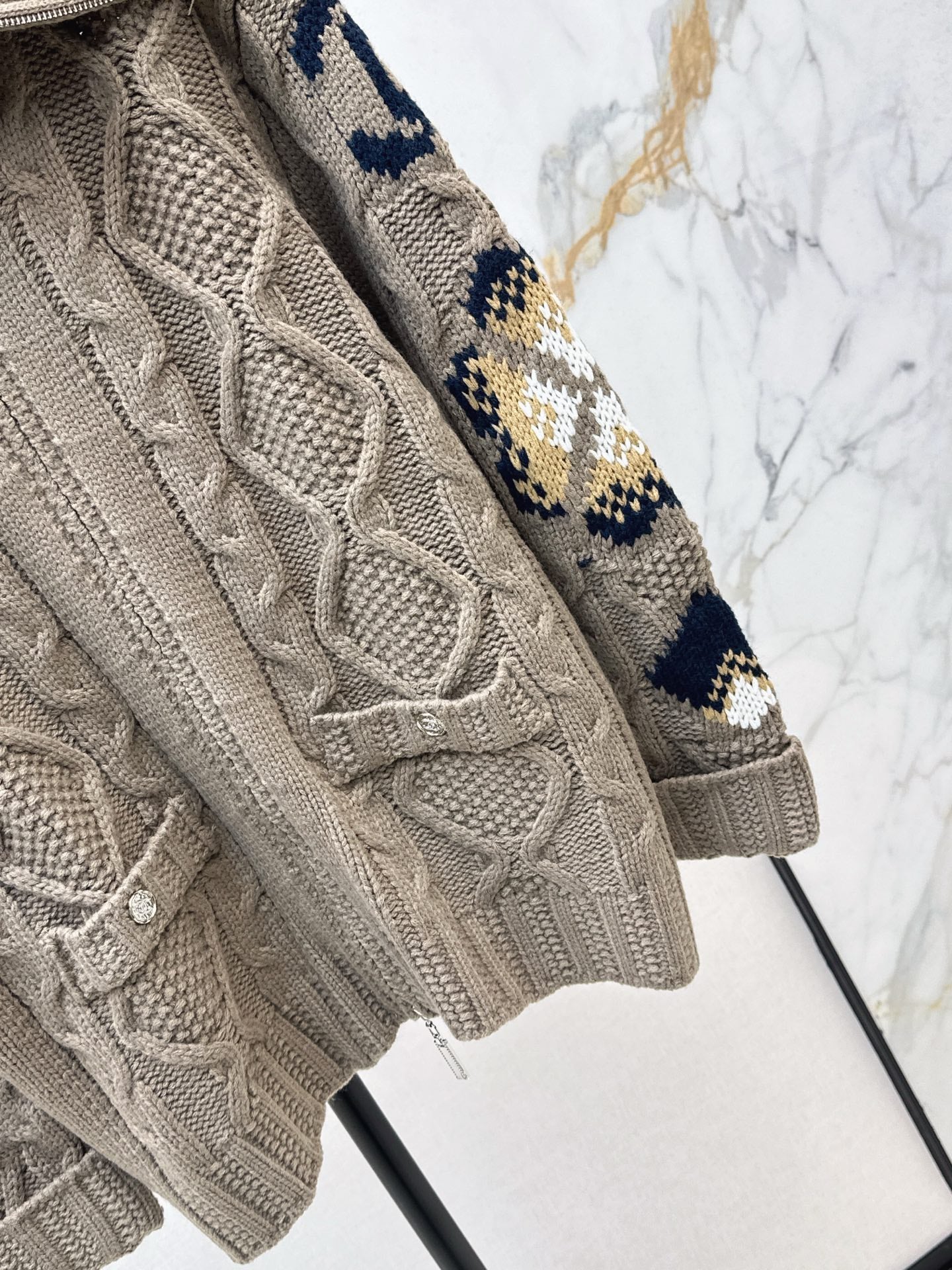 C*nel 25fw wool knitted jacket