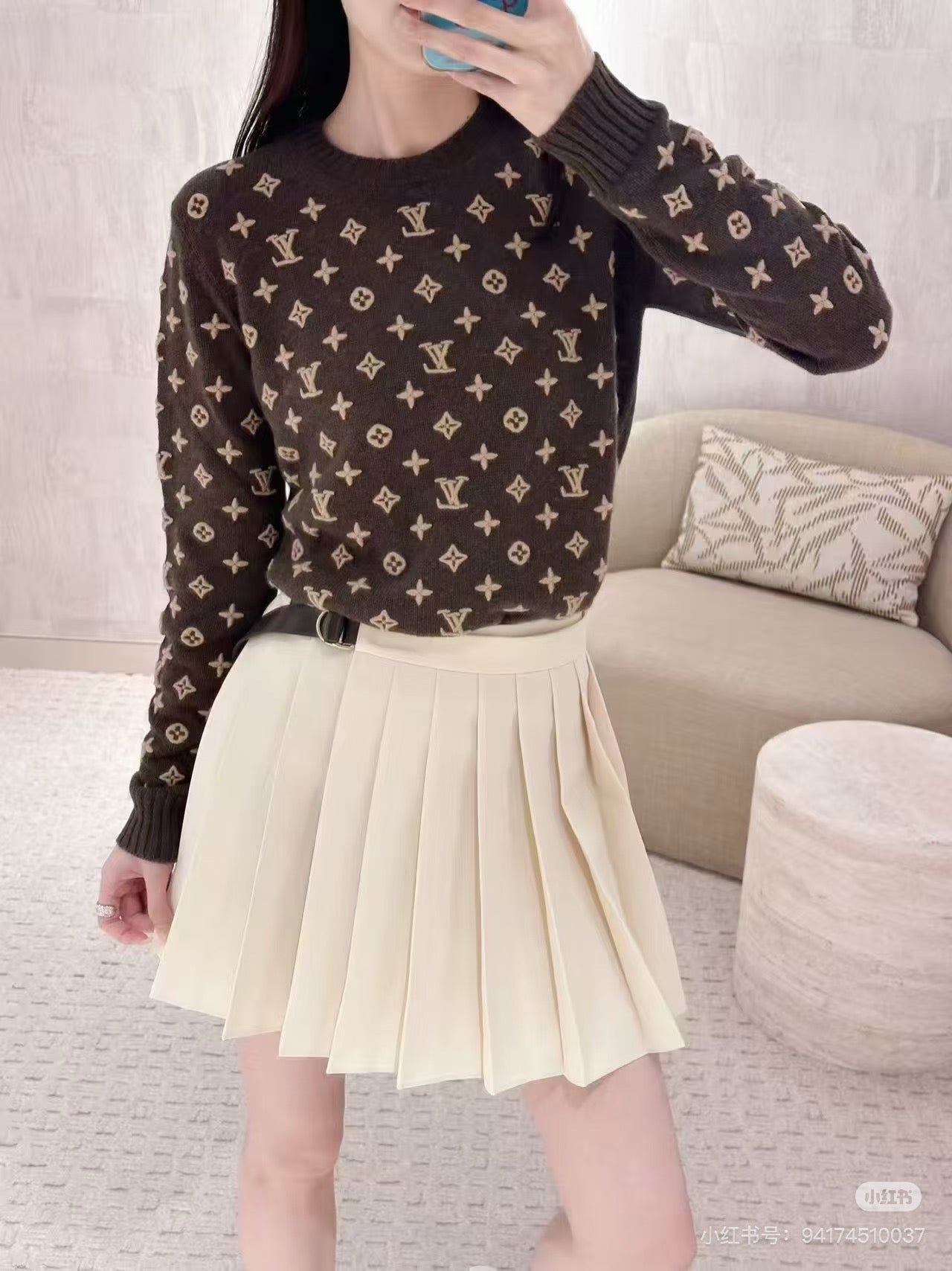 Loui* 25fw pleated skirt