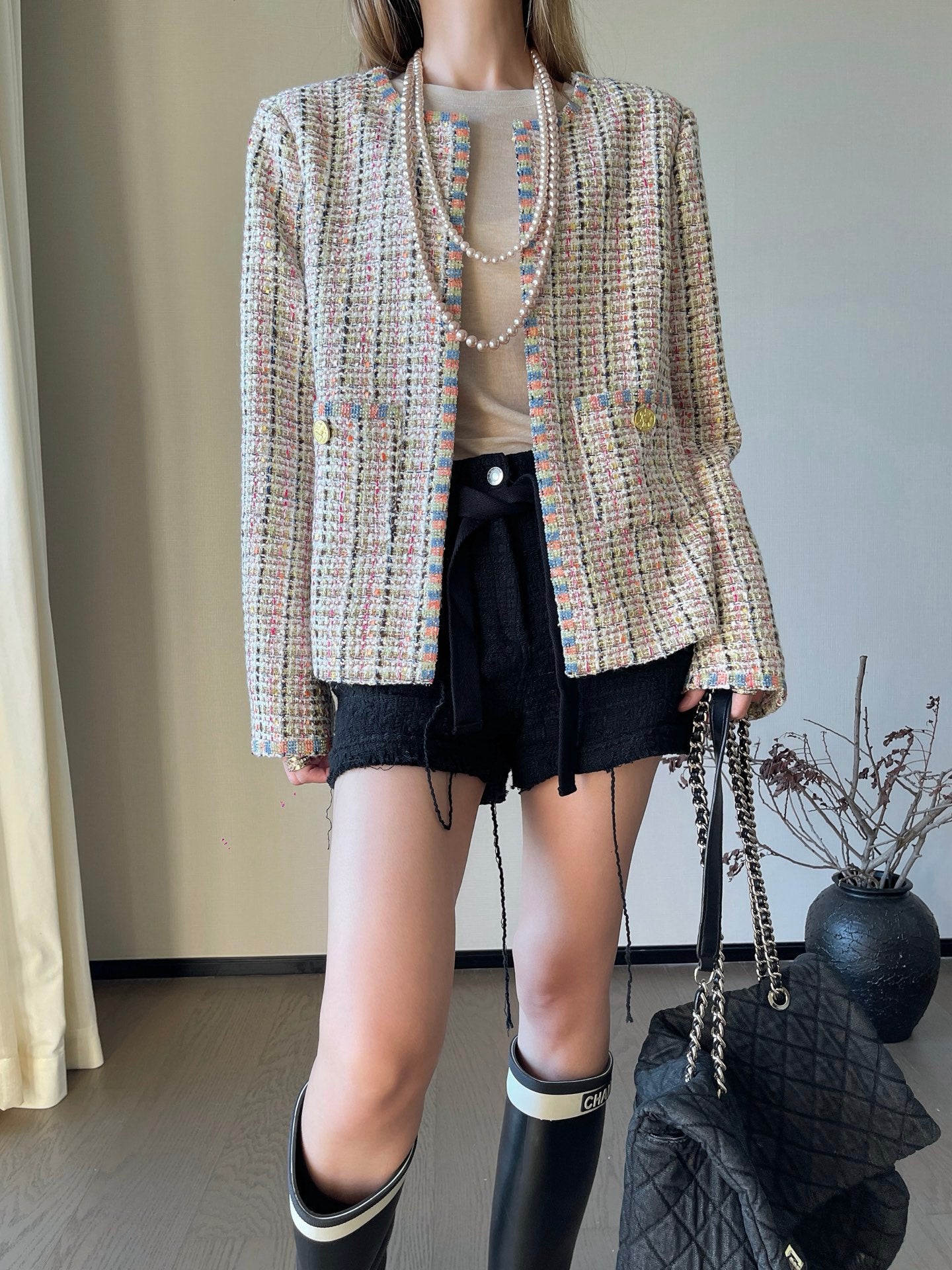 C*nel 25fw knitted jacket